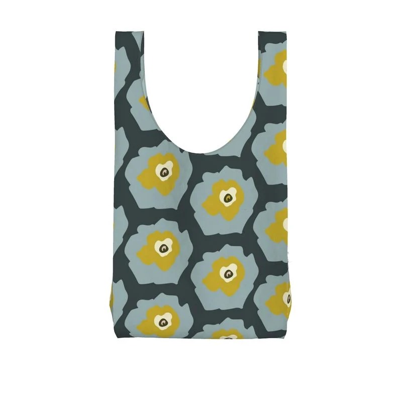 Jardin Parachute Shopping Bag in Blueberry