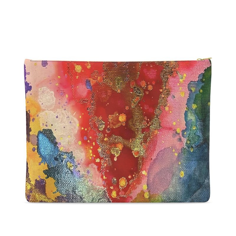 Watermelon Leather Clutch Bag - Image 2