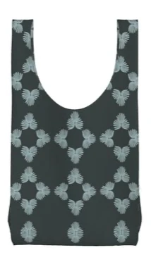 Saunter: Fanned Fauna in Blueberry Repeat Pattern - Image 3